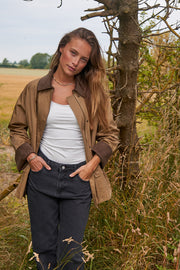 Anastacia Cord Jacket | Khaki | Jakke fra Neo Noir