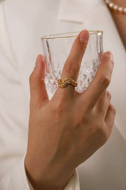 Hammered Wave Ring | Ring fra Birdsong
