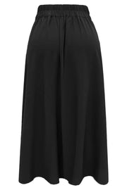 Frede Long Skirt | Black | Nederdel fra Liberté