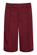 Amira Crease Bermuda 31459 | Burgundy | Bukser fra Co'couture