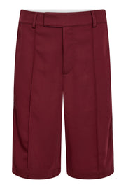 Amira Crease Bermuda 31459 | Burgundy | Bukser fra Co'couture