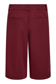 Amira Crease Bermuda 31459 | Burgundy | Bukser fra Co'couture