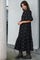 Veronica Flower Emb Dress | Schwarz | Kleid von Neo Noir