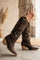 Hannah Long Cowboy Boots | Dark Maroon