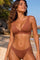 Amber Triangle Bikini Top | Terracotta