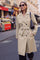 Odette Long Trench Coat | Beige