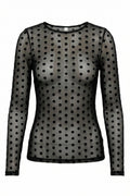 Mesh Blouse Dots  | Mesh bluse fra Avery