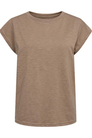 Ulla Tshirt | Dusty Light Brown | T-Shirt fra Liberté