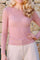 Mesh LS Tshirt Dot | Rose