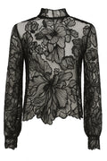 Floral Emb Lace Blouse | Blonde bluse fra Avery