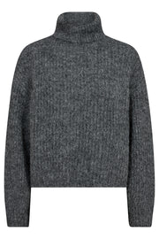 Coralie Roll Knit 32164 | Grey Melange | Strik fra Co'couture