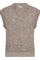 Coralie V-Knit Vest 32169 | Walnut | Strik fra Co'couture