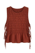 Boho Smock Flair top | Rust