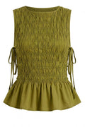 Boho Smock Flair top | Lime Green
