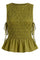 Boho Smock Flair top | Lime Green