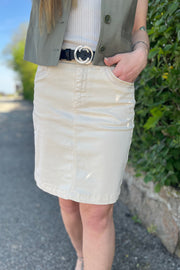 Vicky Sunse Skirt | Pearled Ivory | Nederdel fra Mos Mosh