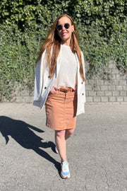 Vicky Sunse Skirt | Pecan Brown | Nederdel fra Mos Mosh