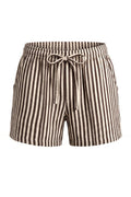 Sandy Striped Shorts | Dark Brown – nedsat