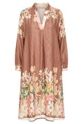 Long Art Dress | Taupe | Kjole fra Avery