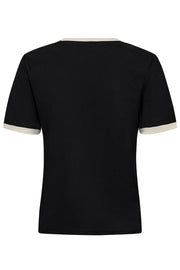 Edge Tee 33014 | Black | T-shirt fra Co'couture