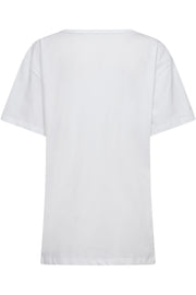 Outline Oversize Tee 33052 | White | Top fra Co'couture