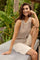 Rille Top | Sand Melange | Top fra Statebird