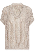 Rille Tee | Creme Melange | T-shirt fra Statebird
