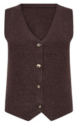 Hyde knit vest | Chocolate | Vest fra French Laundry