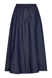 Titus Button Skirt 34160 | Dark Denim | Nederdel fra Co'couture