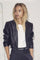 Phoebe Leather Crop Blazer | Black | Blazer fra Co'couture