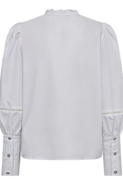 Bonnie Lace Sleeve Shirt 35327 | White | Skjorte fra Co'couture