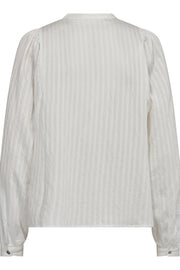 Selma Placket Blouse 35393 | White | Skjorte fra Co'couture