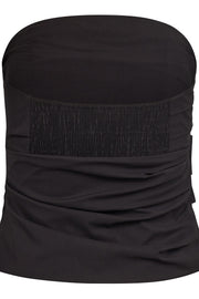 Cotton Crisp Strapless Top 35401 | Black | Top fra Co'couture