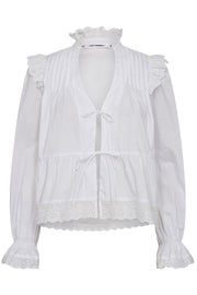 Prima Frill Tie Blouse 35402 | Skjorte fra Co'couture