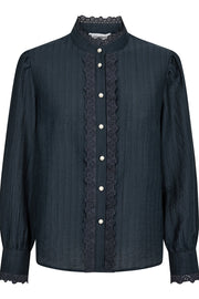 Angie Anglaise Shirt 35600 | Navy | Skjorte fra Co'couture