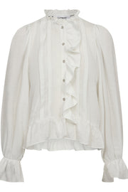 Melina Frill Shirt 35607 | White | Skjorte fra Co'couture