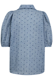 Dottie SS Shirt 35764 | Dusty Blue | Top fra Co'couture