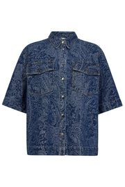 Dean Denim SS Shirt 35781 | Denim blue | Top fra Co'couture