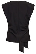 Nolan Pleat Top 35957 | Black | T-Shirt fra Co'couture