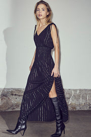 Lurex Mazza Maxi Dress 36197 | Black | Kjole fra Co'couture