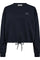 Clean Crop Tie Sweat 37018 | Navy | Sweatshirt fra Co'couture