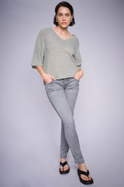 Naomi Silver Perla Jeans  Regular | Grey | Jeans fra Mos Mosh