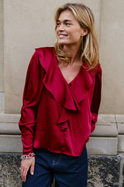 Sandie Sateen Blouse | Bluse fra Neo Noir