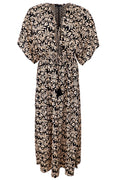 Luna Langes V-Ausschnitt-Kleid | Sahara Moon | Kleid von Black Colour – nedsat