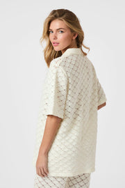 Sette Crochet Blouse | Off White | Strik fra Neo Noir