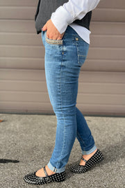 Naomi Diva Jeans | Blue | Jeans fra Mos mosh