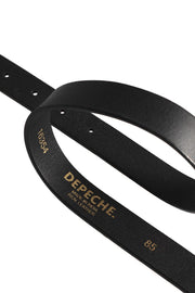 Jeans Belt 16354 | Black / Gold | Bælte fra Depeche