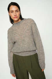 Sigva Mohair Knit | Grey Melange | Strik fra Mos Mosh