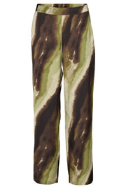 Sharon Pants 2861 | Brown Green Print | Pants fra Prepair