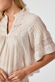 Siama S Voile Blouse | Ivory | Bluse fra Neo Noir